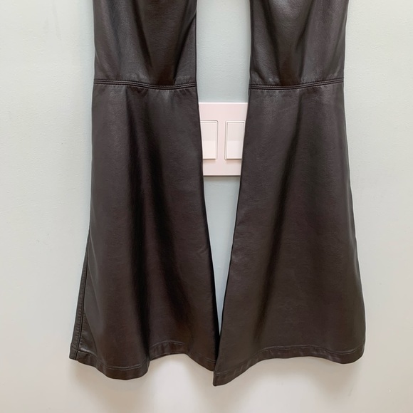 FP Moonchild Vegan Faux Leather bell bottom pants - Picture 10 of 12